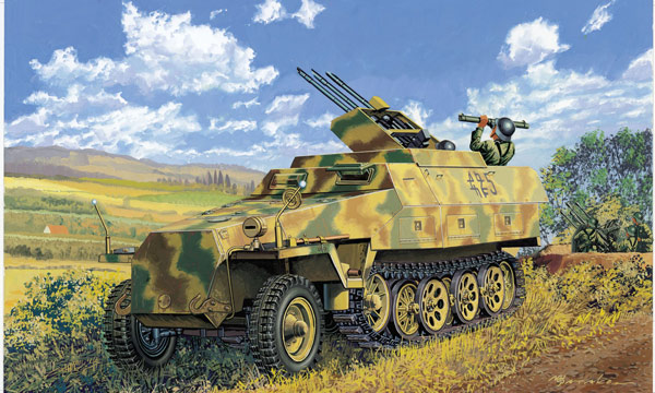 militaire Dragon Sd.Kfz.251/21 Ausf.D Drilling