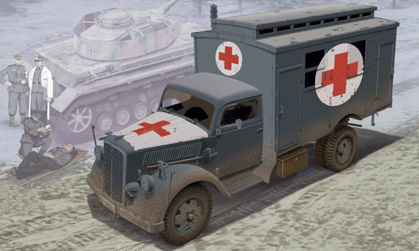 militaire Dragon Camion Ambulance Allemand