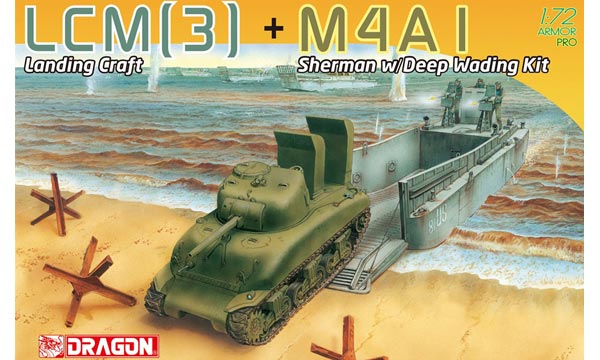militaire Dragon LCM(3) &amp; M4A1 Sherman
