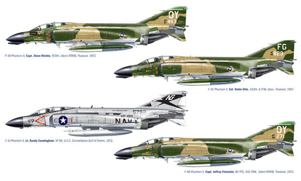 avion Italeri F-4 Phantom Aces