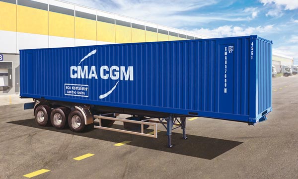 camion Italeri Remorque Container 40&#039;